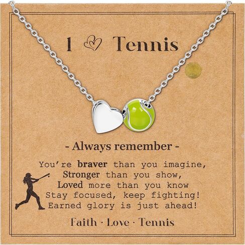 Volleyball/Soccer/Softball/Basketball/Football/Tennis/Pickleball Necklace Gifts for Women,Sports Accessories Pendant Jewelry Christmas Birthday Gifts for Lovers 16+2 Inches in Saudi Arabia