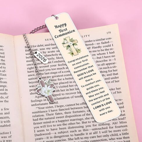 First Communion Gifts for Girls Boys - First Holy Communion Bookmark for Teens Christian for Godson Goddaughter 1st Holy Communions Favor in Saudi Arabia