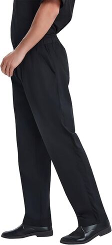 LETAOTAO Chef Pants Men Breathable Straight-fit Chef Cargo Pants with Mesh Panels & Elastic Waist Kitchen Work Pants in Kuwait