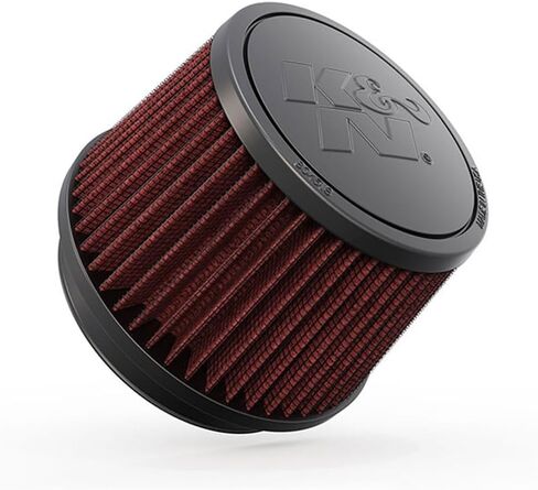 K&N Universal Clamp-On Air Intake Filter: High Performance, Premium, Washable, Replacement Filter: Flange Diameter: 4 In, Filter Height: 3.5 In, Flange Length: 0.625 In, Shape: Round Tapered, RU-2510 in Kuwait