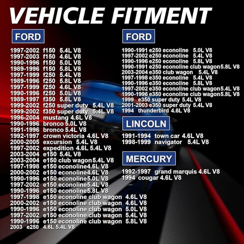 Fuel Injectors 8PCS Fit for:Ford F150 1997-2003 4.6L 1997-2002 Expedition F250 5.4L for:Mustang Gt 1996-2004 V8 for:Lincoln Town Car 1991-1994 0280150943 280150943 in Kuwait
