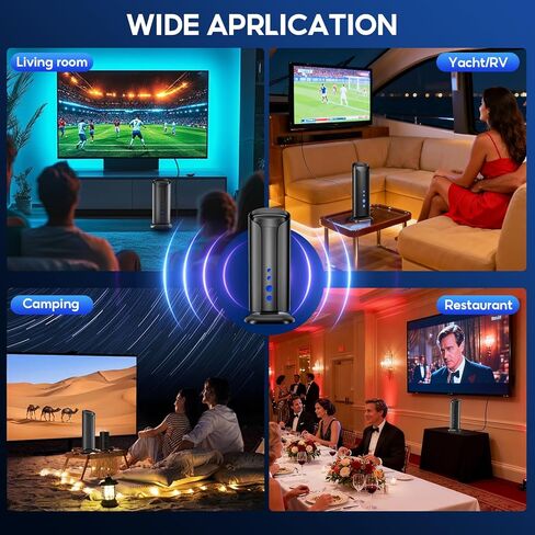هوائي تلفزيون 4K HDR - مدى طويل يزيد عن 1000 ميل، استخدام داخلي وخارجي، قنوات HD مجانية، معزز إشارة لـ ABC، CBS، NBC والمزيد in Kuwait