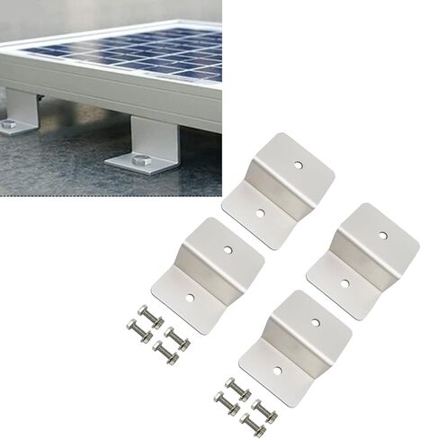 Solar Panel Mounting Z Bracket Mounts Kits with Nuts and Bolts for RV Boat Off Grid Roof Installation 4 Units in Saudi Arabia
