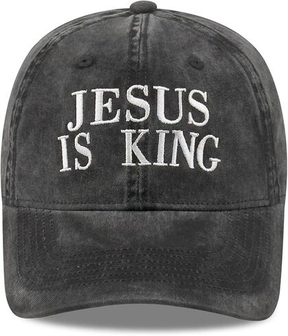 Inspirational Christian Baseball Cap, Adjustable Embroidered Cotton Hat for Men Women Dad Hat Gifts for His Her in Kuwait