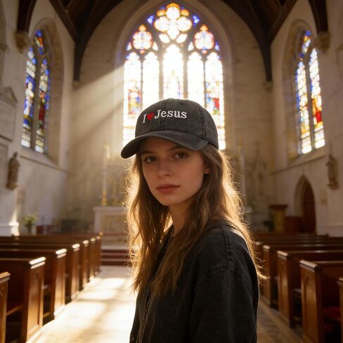 Inspirational Christian Baseball Cap, Adjustable Embroidered Cotton Hat for Men Women Dad Hat Gifts for His Her in Saudi Arabia