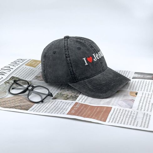 Inspirational Christian Baseball Cap, Adjustable Embroidered Cotton Hat for Men Women Dad Hat Gifts for His Her in Saudi Arabia