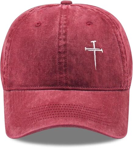 Inspirational Christian Baseball Cap, Adjustable Embroidered Cotton Hat for Men Women Dad Hat Gifts for His Her in Saudi Arabia