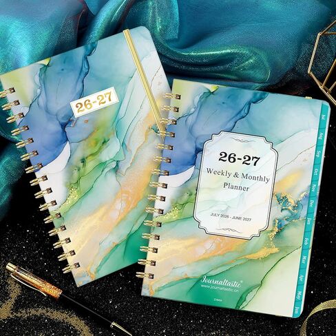 Planner 2026-2027 - Academic Planner 2026-2027, Jul. 2026 - Jun. 2027, 26-27 Weekly and Monthly with Tabs, 6.3" x 8.4", Tabs, Hardcover, Back Pocket in Saudi Arabia