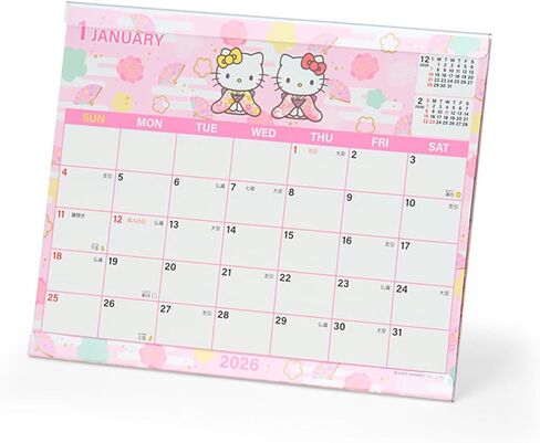 Sanrio Hello Kitty Sheet Calendar, 2026, Paper, Tabletop 622265 in Saudi Arabia
