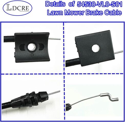 54530-VL0-S01 كابل فرامل جزازة العشب لهوندا HRR216 وHRX217، كابل محرك جزازة العشب، كابل فرامل جزازة العشب يستبدل 54530-VL0-S01 54530VL0S01 in Saudi Arabia