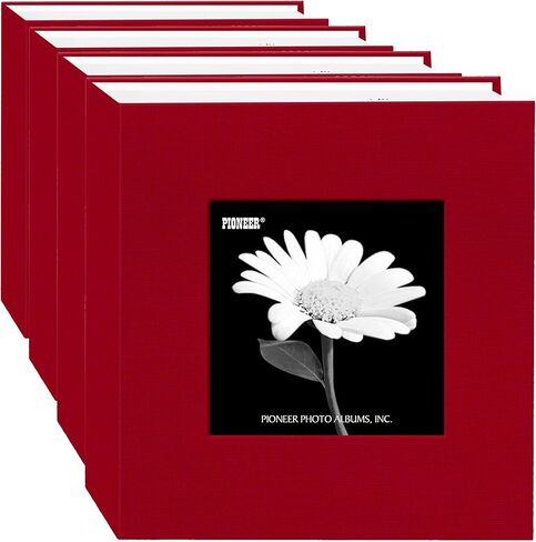 Pioneer 100 Pocket Fabric Frame Cover Photo Album, Apple Red in Saudi Arabia