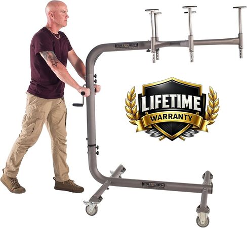 RollnJack Hard Top Removal Lift for Jeeps: 2007 -to- Present Jeeps (JK & JL), 2 and 4-Door Jeeps, Lifted Jeeps. Quick and Easy Assembly! Take Off Your Top in a Matter of Minutes in Kuwait