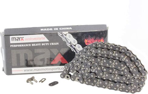 Max Motosports 420x86 Drive Chain 420 Pitch 86 Links Replacement for Honda CRF110F 2013-2024 / CRF70F 2004-2012 / Kawasaki KLX110 2003-2009 (Gold) in Saudi Arabia