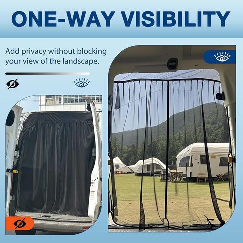 شاشة حشرات مغناطيسية مقاس 65 بوصة ارتفاع × 65 بوصة عرض تناسب سيارات مرسيدس سبرينتر وفورد ترانزيت وشبكة ناموسية مغناطيسية للباب الخلفي والسقف القياسي من بروماستر لسيارة فان in Kuwait