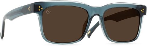 RAEN - BREVEN - Unisex Square Sunglasses UV Protection - Absinthe/Vibrant Brown Polarized Lens (Size 55 MM) in Saudi Arabia