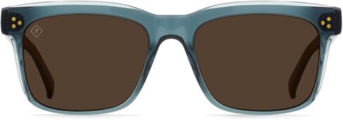 RAEN - BREVEN - Unisex Square Sunglasses UV Protection - Absinthe/Vibrant Brown Polarized Lens (Size 55 MM) in Saudi Arabia