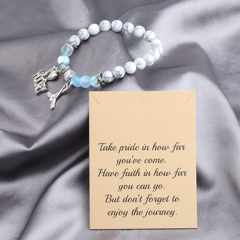 Hockey Charm Bracelet Ice Hockey Players Inspirational Gift Hockey Jewelry Gifts for Her (Hockey Charm Bracelet) in Saudi Arabia