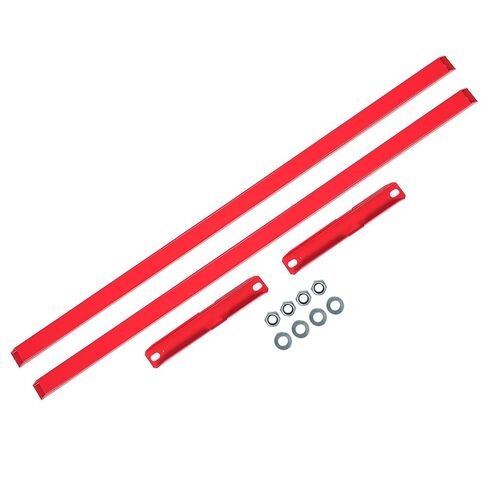KUAFU Subframe Connector 12 Gauge Compatible with 1979-2004 Ford Mustang Cobras w/Hardware Powder Coated Steel - Red in Saudi Arabia