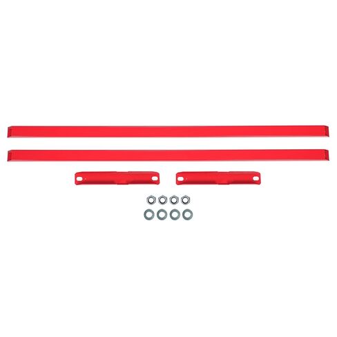 KUAFU Subframe Connector 12 Gauge Compatible with 1979-2004 Ford Mustang Cobras w/Hardware Powder Coated Steel - Red in Saudi Arabia