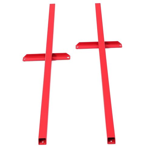 KUAFU Subframe Connector 12 Gauge Compatible with 1979-2004 Ford Mustang Cobras w/Hardware Powder Coated Steel - Red in Saudi Arabia