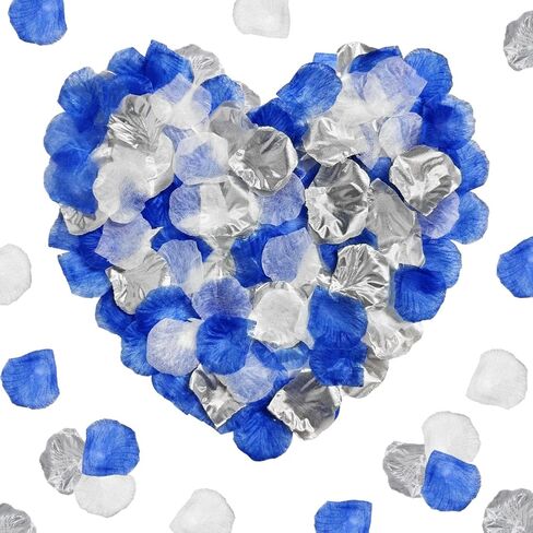 1200 Pcs Black Cream White Rose Petals,Rose Petals Decoration Flower Girl Petals Silk Rose Petals for Romantic Night for Her Set Wedding Party Fake Flower Petals Artificial Silk Rose Petals in Kuwait