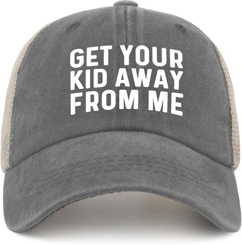 GET Your Kid AWAYS from ME Hat Trucker Hat Women Funny Mesh Baseball Cap for Summer in Kuwait