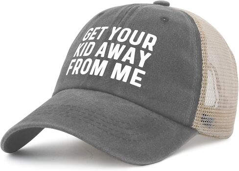 GET Your Kid AWAYS from ME Hat Trucker Hat Women Funny Mesh Baseball Cap for Summer in Kuwait