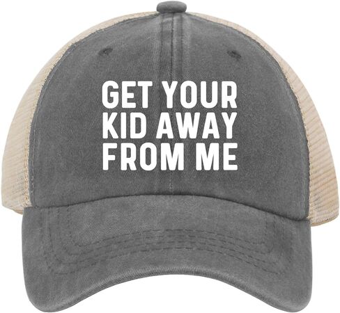 GET Your Kid AWAYS from ME Hat Trucker Hat Women Funny Mesh Baseball Cap for Summer in Kuwait