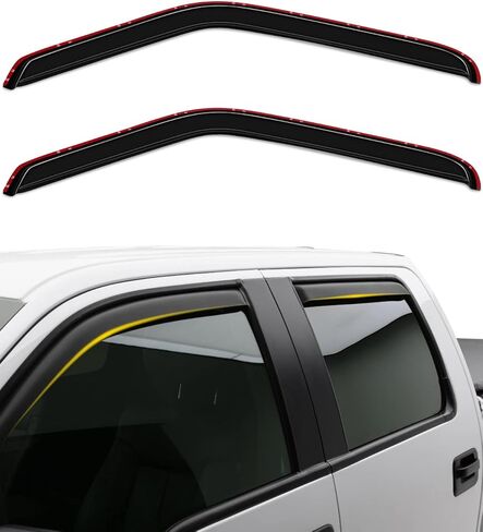 ROADFAR Fits for 1993-2011 for Ford Ranger Window Outside Mount Window Deflector Rain Guard2Pc Set in Saudi Arabia
