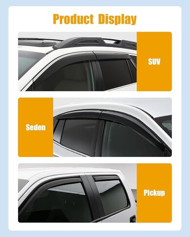 ROADFAR Fits for 1993-2011 for Ford Ranger Window Outside Mount Window Deflector Rain Guard2Pc Set in Saudi Arabia