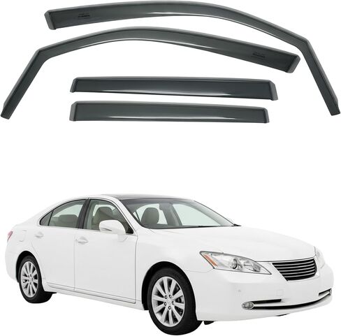 in-Channel Car Window Rain Guard Compatible with Lexus RX330 RX350 (2003-2008) 4pcs, Taiwan Made Precise & Transparent Car Wind Deflectors No Water Leakage Visors in Saudi Arabia