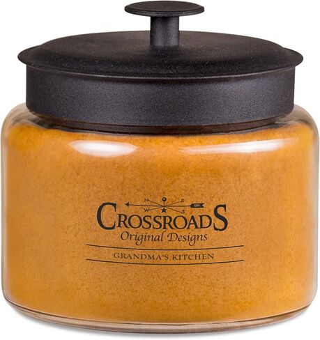 Crossroads Cinnamon Bun Scented 4-Wick Candle, 64 Ounce in Saudi Arabia