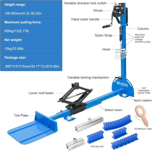 أداة إصلاح دنتات صفائح السيارة المعدنية، مجموعة أدوات سحب دنت 3 في 1 PDR مع قضيب سحب وملحقات لأقواس العجلات وخدوش الأبواب وترميم اللوحة in Kuwait