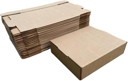 صناديق شحن مقاس 12 × 10 × 3 بوصة، عبوة من 25 قطعة، صندوق من الورق المقوى المموج الصغير لتعبئة البريد البريدي (12 بوصة طول × 10 بوصة عرض × 3 بوصة ارتفاع) in Kuwait