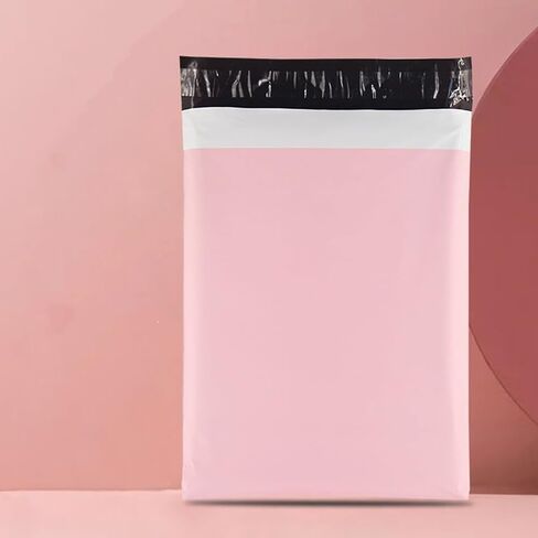 50 عبوة من رسائل البريد المصنوعة من البوليستر الوردي، 10. 2x6. أكياس شحن بلاستيكية ذاتية اللصق مقاس 7 بوصات، حقائب بريدية للتعبئة شديدة التحمل للشركات الصغيرة in Kuwait