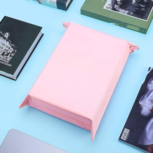 50 عبوة من رسائل البريد المصنوعة من البوليستر الوردي، 10. 2x6. أكياس شحن بلاستيكية ذاتية اللصق مقاس 7 بوصات، حقائب بريدية للتعبئة شديدة التحمل للشركات الصغيرة in Kuwait