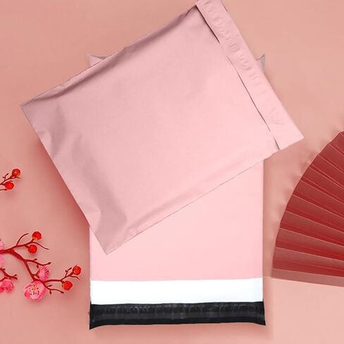 50 عبوة من رسائل البريد المصنوعة من البوليستر الوردي، 10. 2x6. أكياس شحن بلاستيكية ذاتية اللصق مقاس 7 بوصات، حقائب بريدية للتعبئة شديدة التحمل للشركات الصغيرة in Kuwait