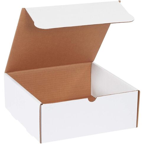 BOX USA BM10104 10"L x 10"W x 4"H, White (Pack of 50) in Saudi Arabia