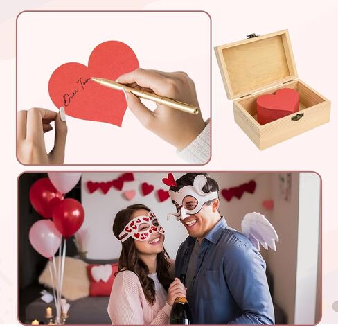 علبة برطمان I Love You Beacause مع 50 قطعة من الملاحظات على شكل قلب أحمر، أسباب لماذا أحبك، صندوق برطمان مع ملاحظات حب لها، هدايا عيد الأم، عيد الأب، عيد الحب للأم، الأب، الزوج، الزوجة in Saudi Arabia
