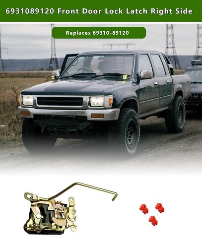 6932089119 Front Door Lock Latch Left Side Fits for Toyota Hilux Pickup LN85 LN86 1988-1995 Toyota 4Runner LN105 LN106 1988-1996 Replaces 69320-89119(Driver Side) in Kuwait
