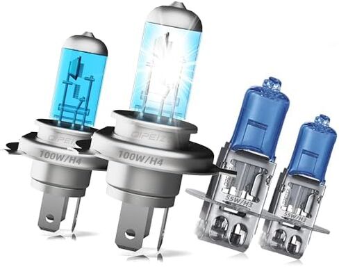Halogen Headlight Bulbs Fit For Su-Ba-Ru Forester 2006 2007 2008 Headlight Bulbs Front Bulb Bright Light,9005 High Beam + H1 Low Beams +9006 Fog Lights, Pack of 6 in Saudi Arabia