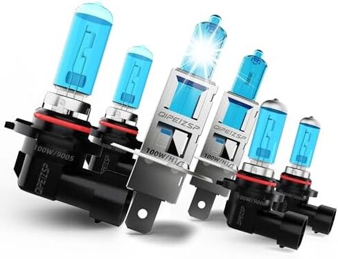 Halogen Headlight Bulbs Fit For Su-Ba-Ru Forester 2006 2007 2008 Headlight Bulbs Front Bulb Bright Light,9005 High Beam + H1 Low Beams +9006 Fog Lights, Pack of 6 in Saudi Arabia