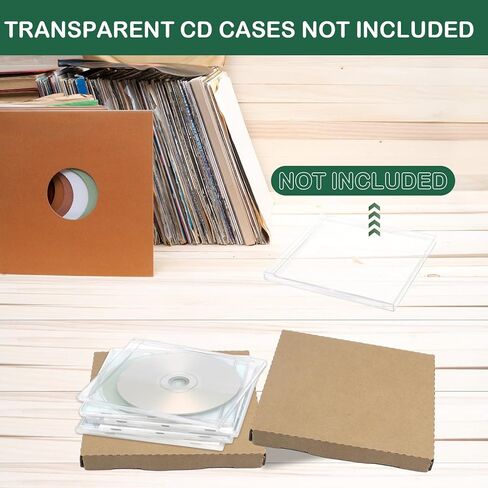 25 قطعة من صندوق بريد الأقراص المضغوطة، صناديق شحن بنية اللون مقاس 4.96 × 5.7 × 0.47 بوصة، أكياس بريد مموجة، لنقل البريد المنزلي والشحن والتخزين والهدايا in Kuwait