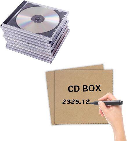 25 قطعة من صندوق بريد الأقراص المضغوطة، صناديق شحن بنية اللون مقاس 4.96 × 5.7 × 0.47 بوصة، أكياس بريد مموجة، لنقل البريد المنزلي والشحن والتخزين والهدايا in Kuwait