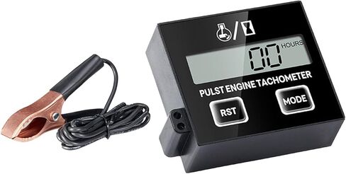 مقياس سرعة الدوران الرقمي بالمنشار الكهربائي، شاشة عرض LCD مقاومة للماء، عداد سرعة صغير للمحرك، منشار سلسلة ATV RV، زر مزدوج in Kuwait