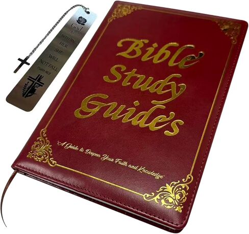 دليل دراسة الكتاب المقدس للنساء والرجال – دليل مكون من 66 صفحة مع ملخصات الكتب الكاملة والمجلة التعبدية للنمو الروحي | مجلة الإيمان ذات الغلاف الصلب المتميز للتأمل اليومي والصلاة in Kuwait