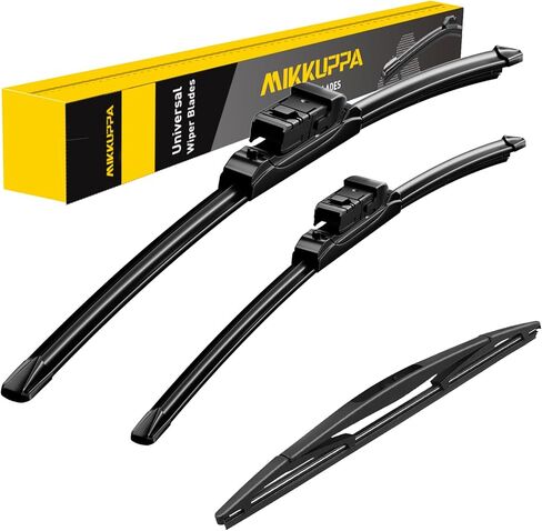 MIKKUPPA 26"+16"+12" استبدال شفرات ممسحة الزجاج الأمامي لـ 2018-2023 Subaru Crosstrek، 2017-2023 Impreza، مجموعة شفرات ممسحة أمامية وخلفية بقفل علوي لجميع المواسم (عبوة من 3 قطع) in Saudi Arabia