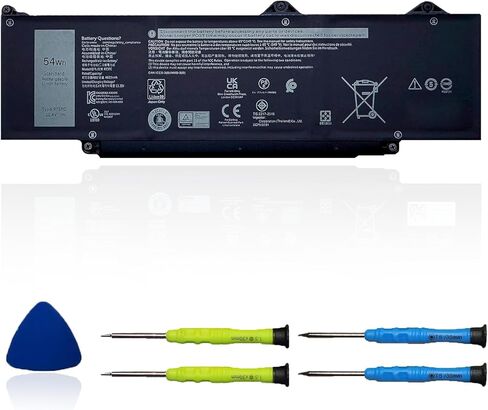 V1P4C Laptop Battery Compatible with Dell Chromebook 13 3380 Inspiron Chromebook 14 7486 Series Notebook VIP4C FMXMT 0FMXMT 7.6V 56Wh 7000mAh 4-Cell in Kuwait