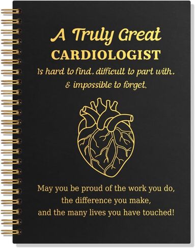 A Truly Great Cardiologist Lined Spiral Notebook, Funny 160 Pages Ruled Hardcover Notebook for Medical, Cardiologist Christmas Birthday Thank You Gifts, Graduation Gifts for Cardiology Student in Saudi Arabia