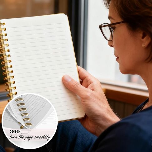 مجلة القوس الوردي للفتيات المراهقات النساء، دفتر ملاحظات لطيف Preppy للوازم المدرسية، دفتر ملاحظات حلزوني ذو غلاف صلب لهدايا كريستين 5.8 × 8.3 - A19 in Kuwait